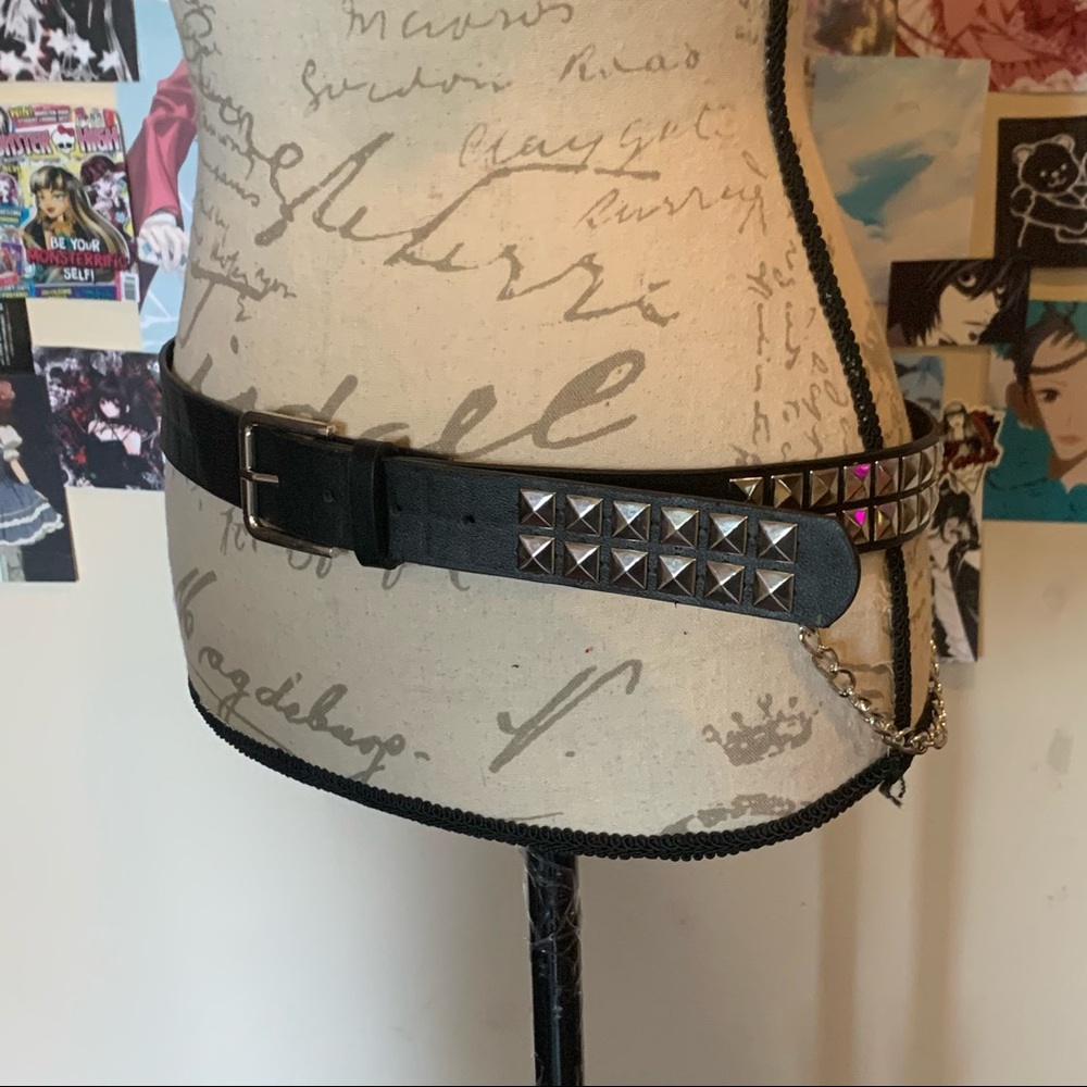 studded emo belt